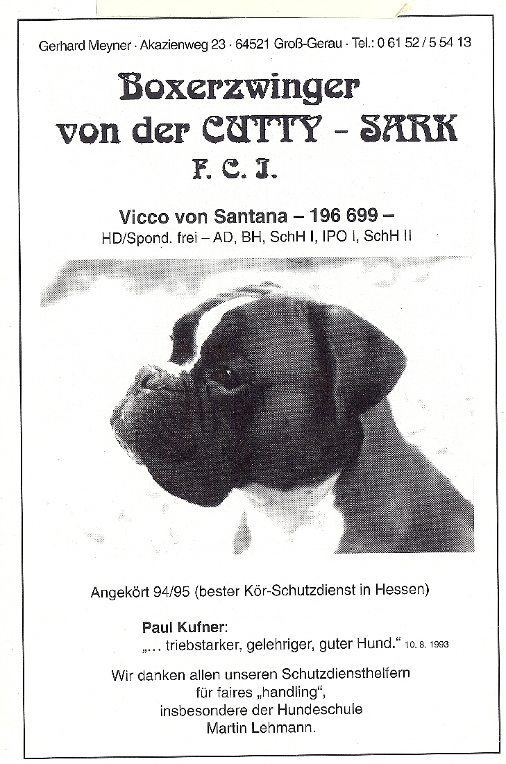 Vicco ZS kATALOG Hanau 1994